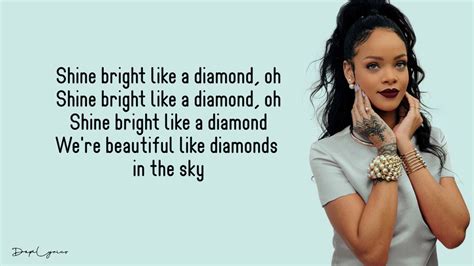 rihanna diamonds lyrics